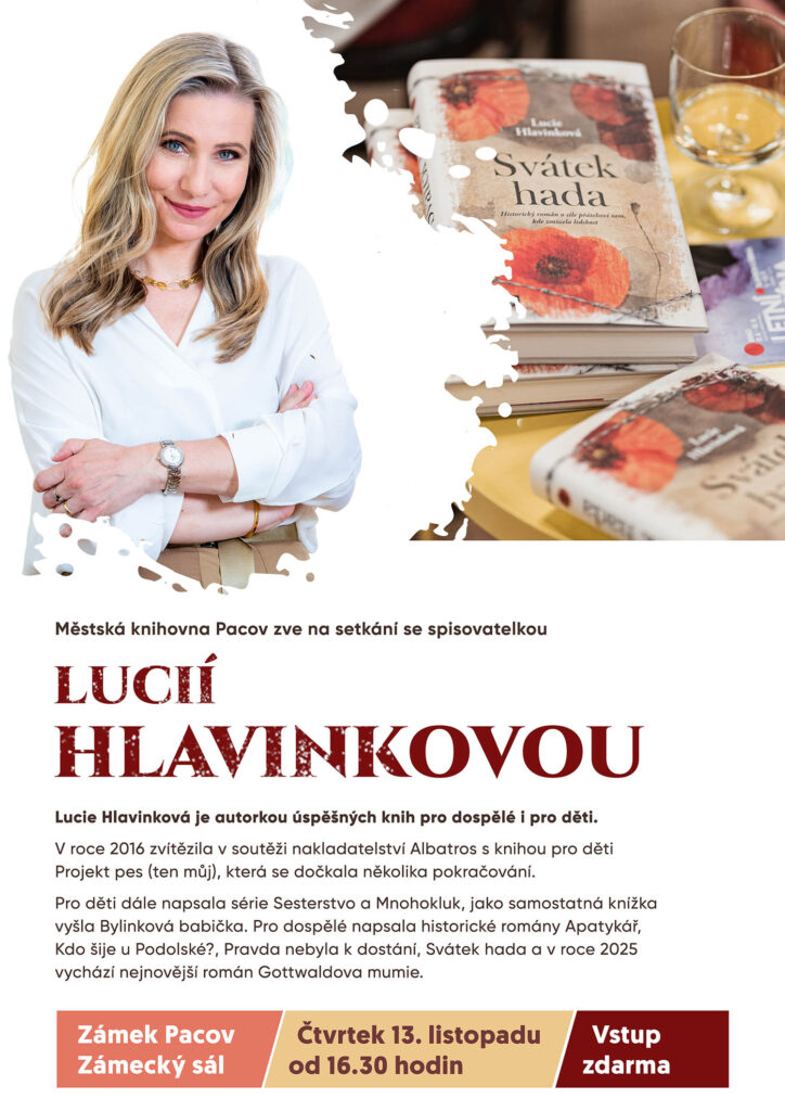 Setkání s Lucií Hlavinkovou, Městská knihovna Pacov