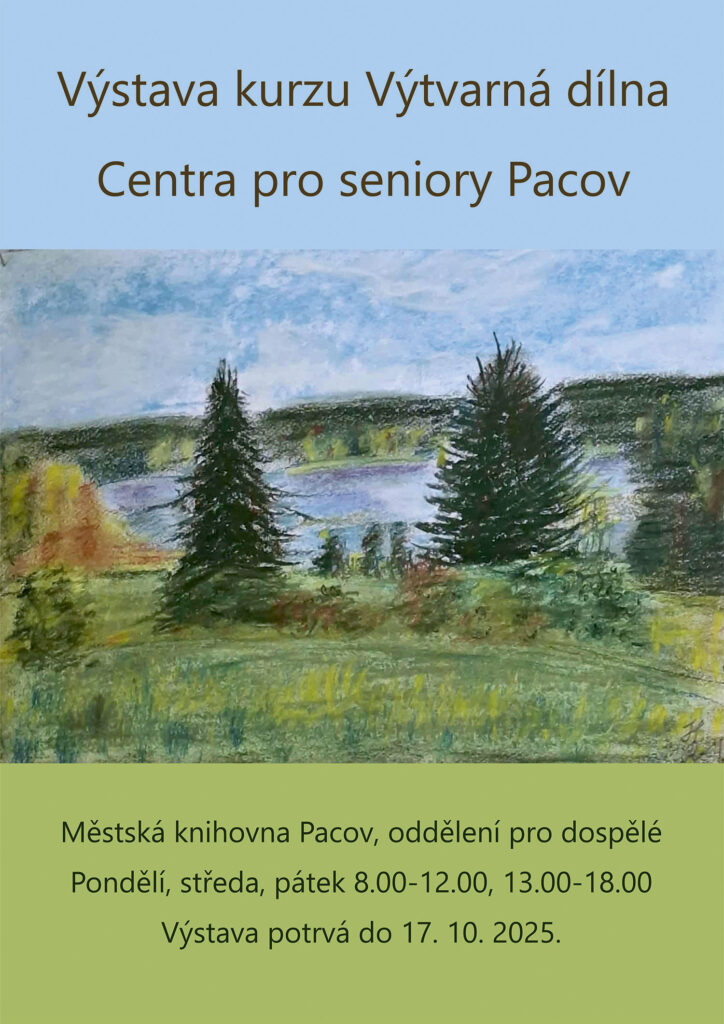 Výstava Centra pro seniory Pacov v Městské knihovně